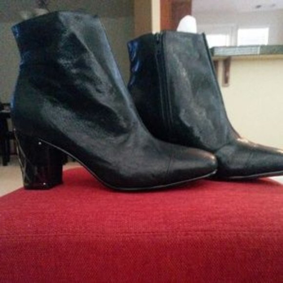 Nina Originals Vignette Black Glazed Boot 9m - Picture 2 of 6